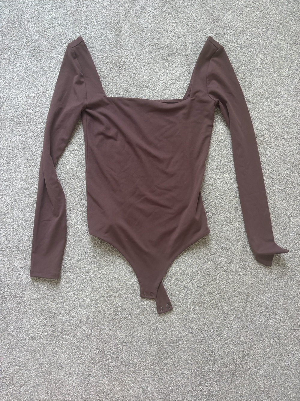 NUUDS mauve-brown bodysuit